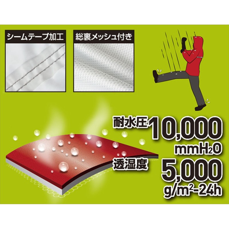 [マック] レインウェア メンズ AS7100 ネイビー LL