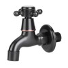 Black Retro Copper Black Wall Mount Tap Classic Water Tap
