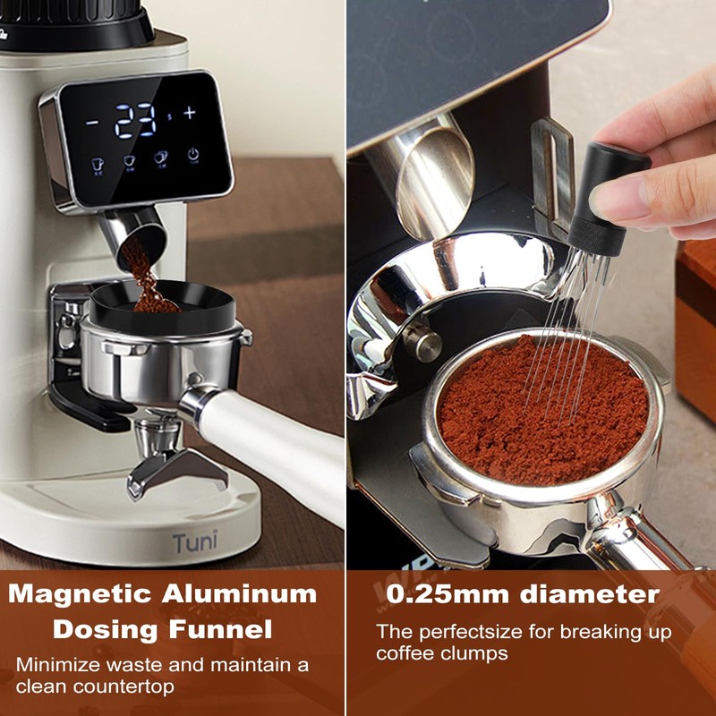 Espresso Accessories Kit 51mm, Coffee Tamper with Spring Loaded Calibration,