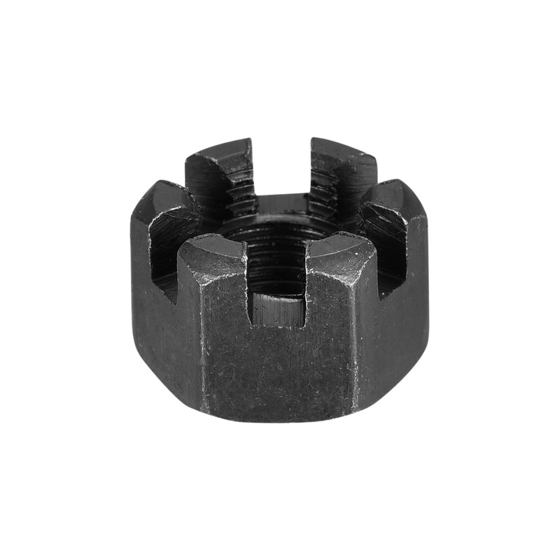 QUARKZMAN M12x1.25mm Hex Slotted Nuts Carbon Steel 4.8 Grade Hex