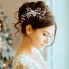 KLEBREIS 3 Pcs Crystal Bridal Wedding Hair Comb, Bride Hair