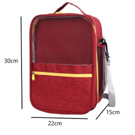 Travel Shoe Bag, Portable Shoe Bag, Golf Shoe Bag, Waterproof Shoe Bag Organiser, Used for Travel Storage, Dustproof Storage, Suitcase, Trolley Case, Hanging Bag (Red), red, Unisex