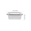 Hemoton Ice Cream Container Stainless Steel Ice Cream Storage Container
