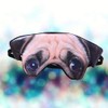 SUPVOX Sleeping Masks Dog Pug Pattern Eye Mask Eye Cooling
