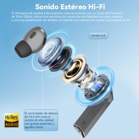 Auriculares In-ear Inalmbricos Keluona Bluetooth B3p Con Cancelacin De Ruido En Llamadas, Sonido De Alta Calidad, Auriculares Deportivos Con Micrfono 