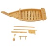 Sushi Boat Serving Tray, 31.5 Inch Large Size Bamboo Sushi