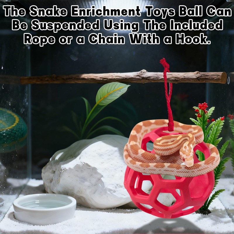 Snake Hammock For Ball Python, Jungle Gym Ball With Chain