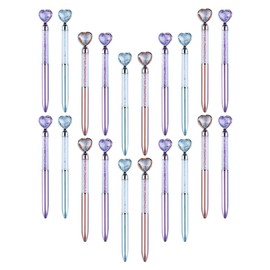 MAGICLULU De CorazóN Con DiseñO De Varilla MetáLica Falsa, 20 Piezas De BolíGrafos De Cristal Con Flujo De Arena, Para Escuela Y Oficina
