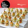 CAPACITEA 100pcs 9cm Teppo Skewers for Cocktail, Appetizers, Fruit, BBQ