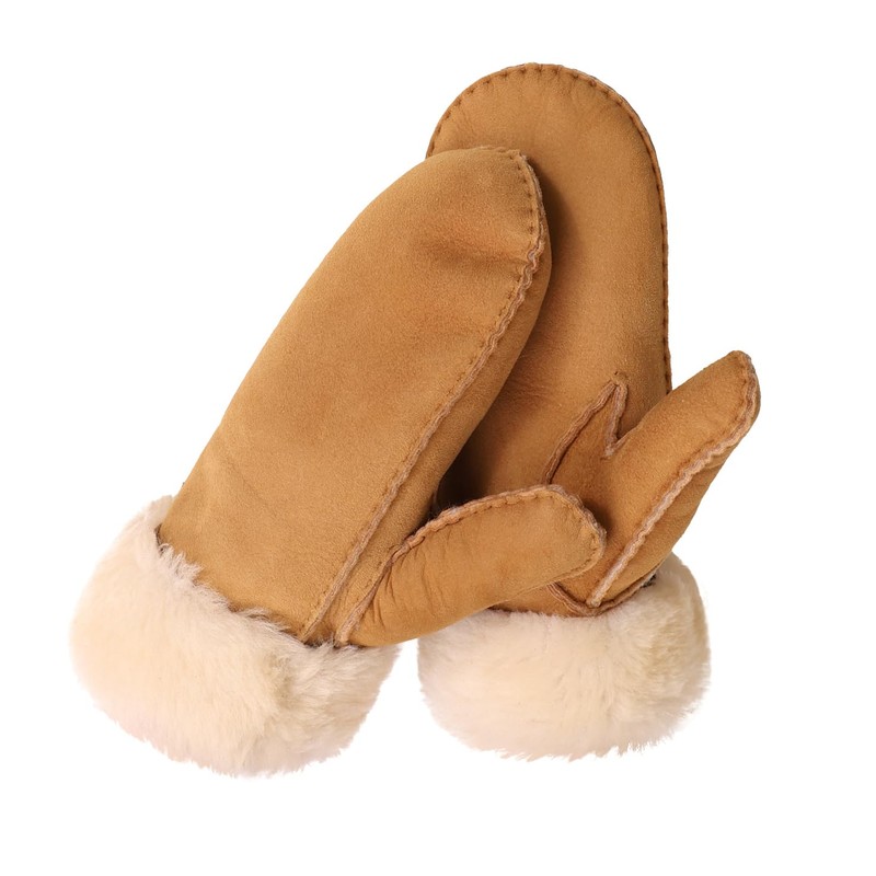 Kathyland Kids Mittens with Sheepskin Lining for Winter Cold Weather