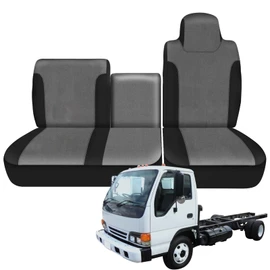 Kistrba Truck Seat Cover Compatible with 1995-2005 Isuzu NPR Front 40/60 Split Bench Seat Cover