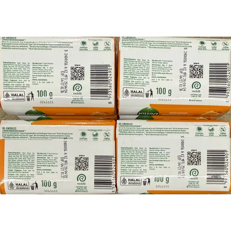 Dettol 12pc Dettol Fresh Bar Soap, 100 gm Free Shipping