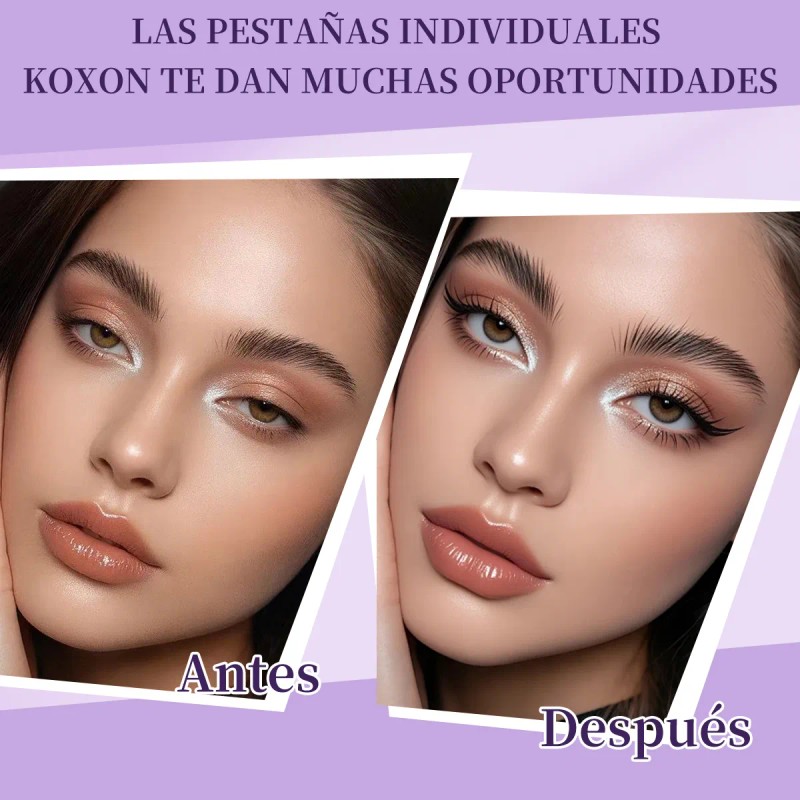 280pzskit De Extensiones Pestañas Raíces Curvaturad C 9-16mm