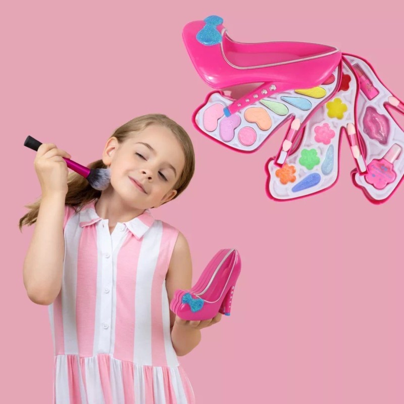 Set De Maquillaje Fashion Para Niña De Zapatilla