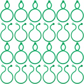 200 Pieces Plant Support Clips Garden Flower Vine Clips Vegetables Tomato Clips Plastic Plants Locks for Helping Secure Plants to Grow Upright