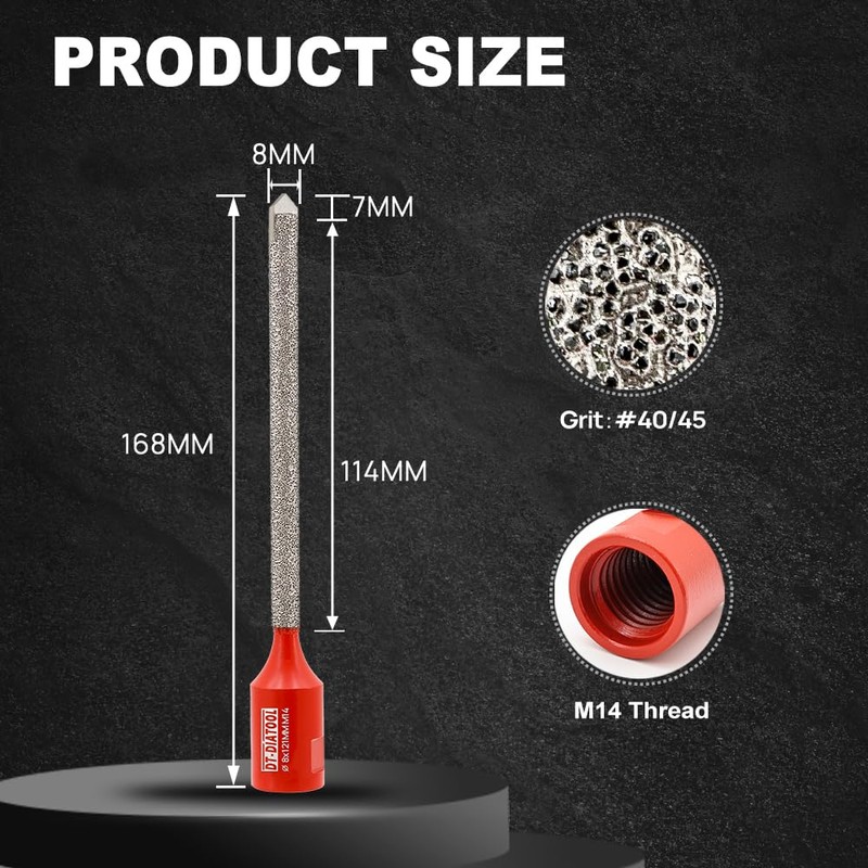 DT-DIATOOL Diamond Mortar Hook Drill Bit - Diamond Joint Cutter