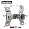 JQK Flip Door Latch, 90 Degree Heavy Duty Stainless Steel