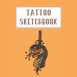 Tattoo Sketchbook III: Squared notebook to draw and sketch ideas for tattoo designs - Blank white and dotted graph paper - Gift for tattoo artists