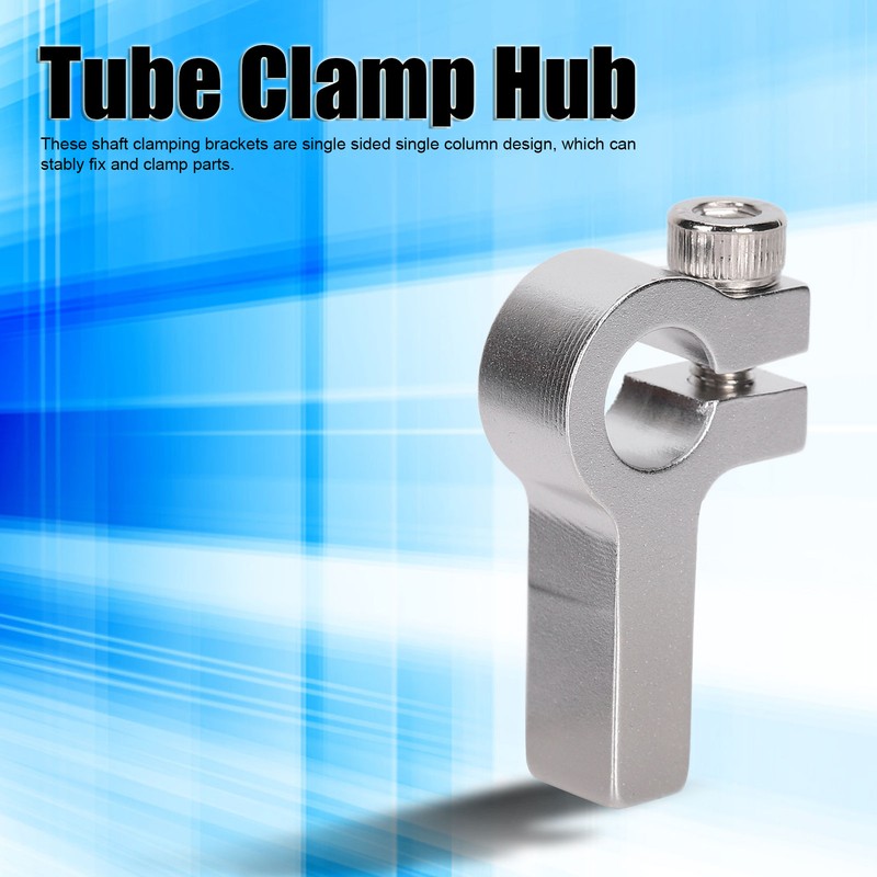 3Pcs Tube Clamp Hub Aluminum Shaft Clamping M4 Thread Mounting