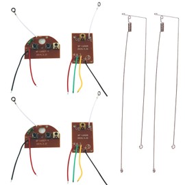 EsiFare Transmitter Receiver Module Set, 27 MHz Circuit, 2 Channel Remote Control Module, RC Receiver, PCB Replacement Part, Wireless Remote Control Toy Accessories, Remote Control Board, Transmitter