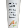 Memorial Grave Flower Pot - 33cm tall Sturdy White Memorial