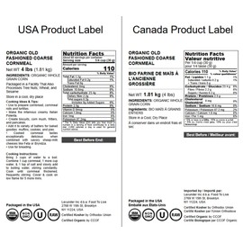 Food to Live Organic Old Fashioned Cornmeal Coarse, 4 Pounds – Non-GMO, Whole Grain, Vegan, Kosher, Bulk Yellow Milled Maize, Great for Baking Cornbread, Pancakes, and Tortillas. Made in USA