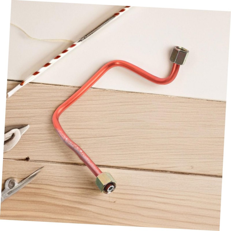 Gatuida 3Pcs Oil Air Compressor Aluminum Tube with Brass Valve