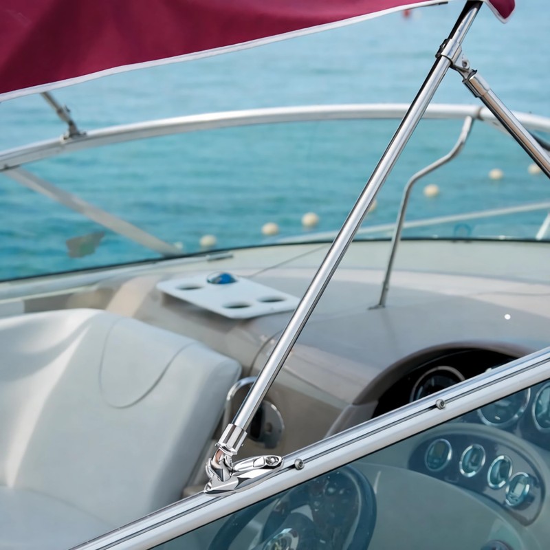 Baieasy Bimini Top Hardware, Deck Side Mounted Quick Release Hinges,