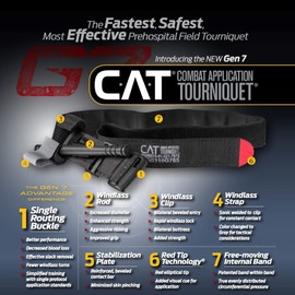 EVERLIT Emergency Trauma Kit, CAT GEN-7 Tourniquet 36" Splint, Military Combat Tactical IFAK for Critical Wounds First Aid, Gun Shots, Severe Bleeding Control (Camouflage)