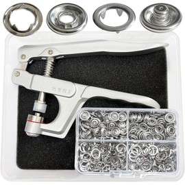 Metal Snaps with Fastener Pliers Press Tool Kit Setup Jersey Buttons Snaps 11mm for DIY, Sewing and Crafting