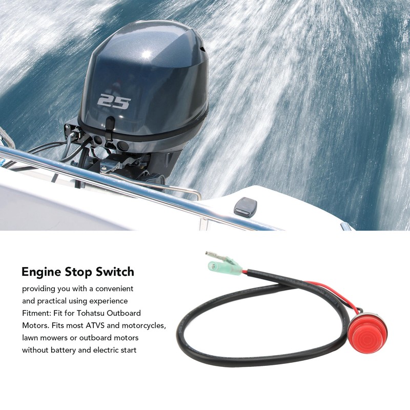 Engine Stop Switch ABS Metal Safe Stable Performance Engine Kill