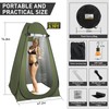 Thallike Portable Camping Toilet with Pop-Up Privacy Tent, 12-inch Toilet