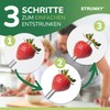 STRUNKY® Strawberry Stem Remover - Stainless Steel Kitchen Aid -