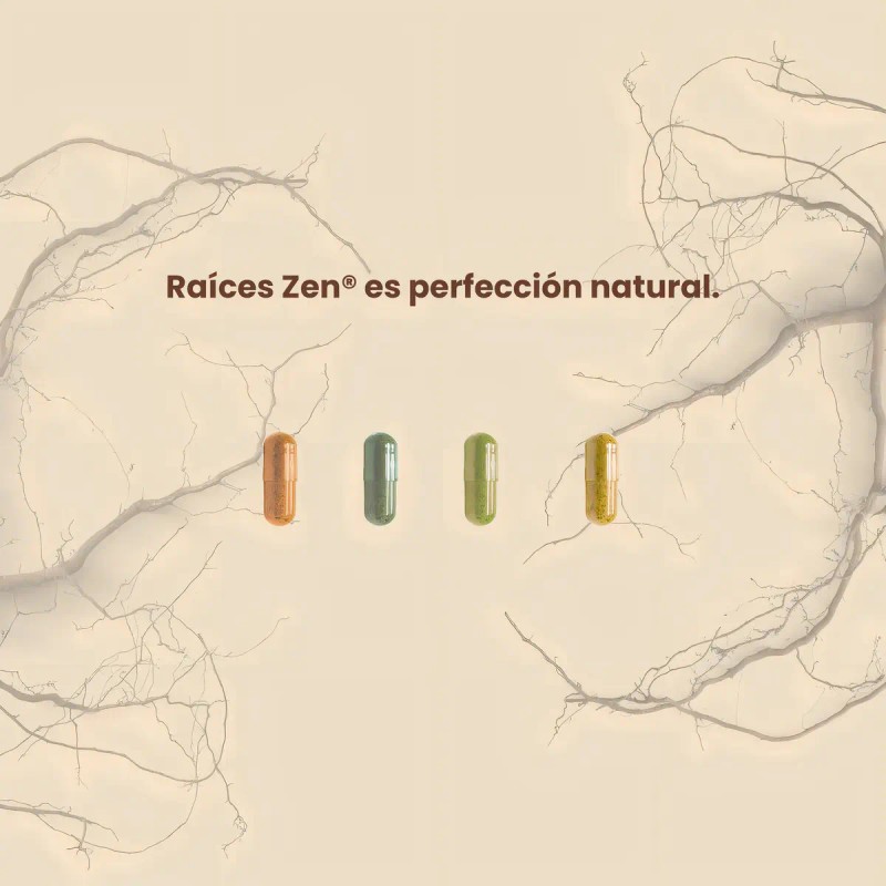 Raices Zen Magnesio Complex Suplemento Citrato Glicinato Gluconato 120 Cápsulas