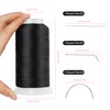 Beauty7 Hair Sewing Weaving Needles Thread Kit Polyester Thread 1200m