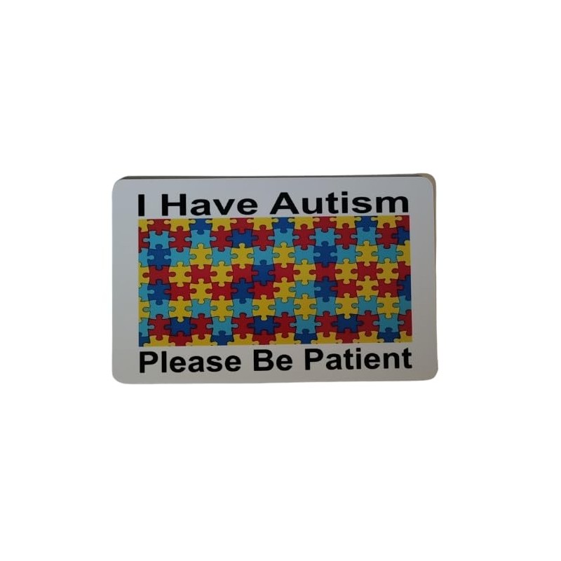 I Have Autism Please Be Patient I.D. Card Holder CARD