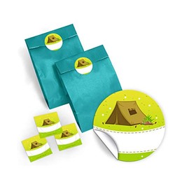 Gift Bags / Blue + Sticker Adventure Farm for Party Bags Guest Gift for Birthday Children's Birthday Party Outdoor Party Girls Boys