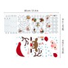 WALPLUS Christmas Window Stickers Clings Xmas Decoration Reusable Double-Sided Print