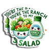 Funny Salad Magnet - Cute Food Art Fridge Magnet -