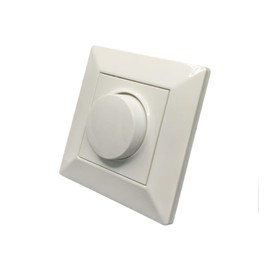 Jandei - Dimmer TRIAC 500W Dimmer Elegant Interior Wall Decoration Includes Frame and Mechanism Polycarbonate White
