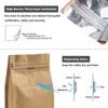 50 Pieces 1 Kg Kraft Paper Stand Up Coffee Bag/Flat