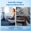 2-Pack Airplane Foot Hammock, Portable Leg Rest with Removable Cushion,