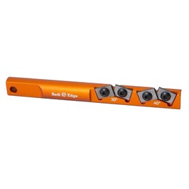 Redi-Edge Pocket Knife Sharpener 2 Position - Orange Pocket knives Sharpener with Duromite Sharpening Element - Honing Rod Dual Angle at 30° & 40° for Kitchen, Home & Camping - Travel Size Honing Rod