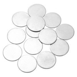 uxcell 20Pcs Stainless Steel Disc, 1 1/4"(32mm) Dia 0.06"(1.5mm) Thick 304 Stainless Steel Flat Round Sheet Blank Round Circle Plate for Crafts Metal Stamping and Jewelry Making