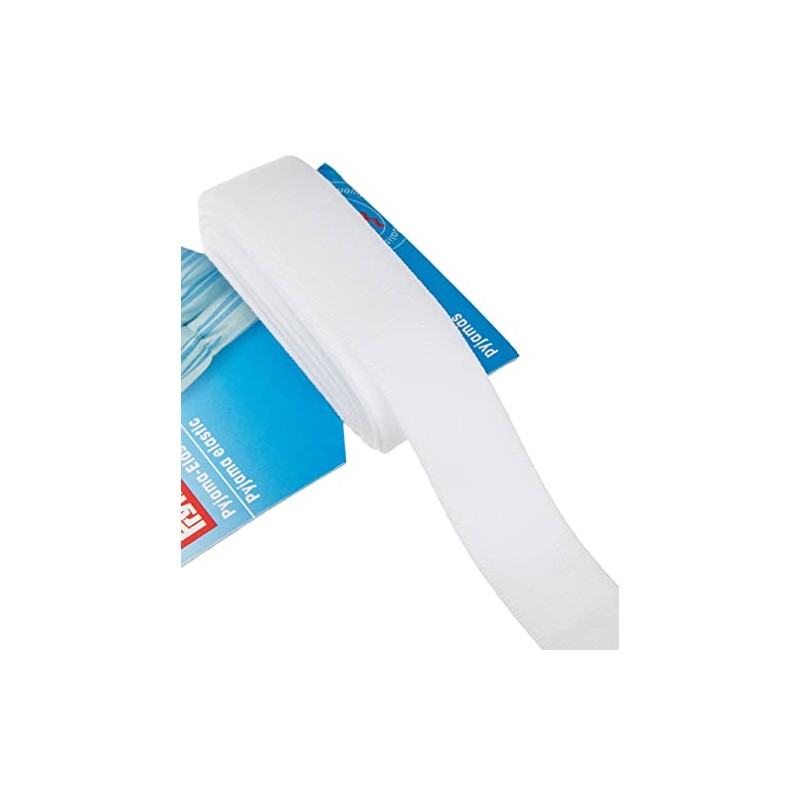 Prym Elastic, 7% EL, 93% PA, White, 1.86 x 6.7