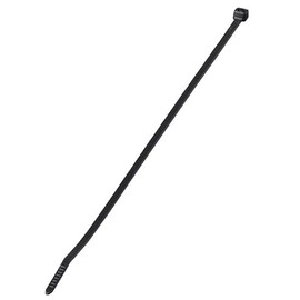 Ohm Electric Weather-Resistant Locking Cable Ties, 9.8 inches (250 mm), Black, Pack of 100