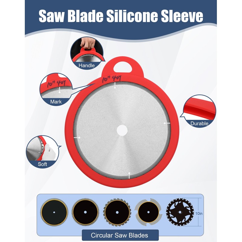 Powhorse Silicone Saw Blade Storage, Saw Blade Holder Protector Guard