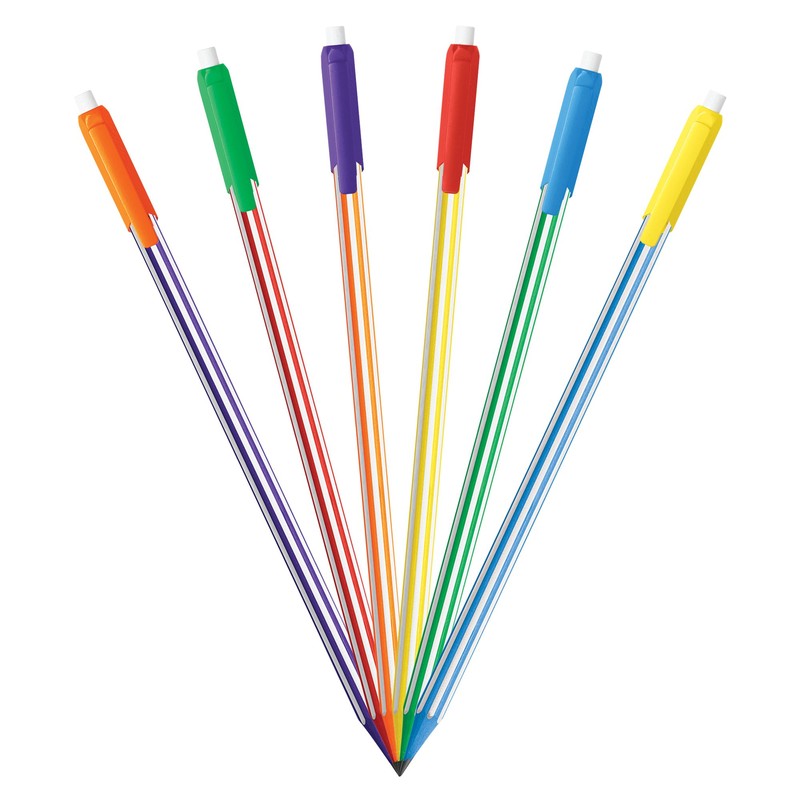 BIC Xtra-Fun Custom Graphite Pencil, 2 HB, 6-Count