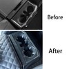 Keptrim ABS Carbon Fiber Gear Armrest Rear Cup Holder Trim