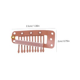 Baluue 30pcs Faux Hair Barrette Snap Hair Clips Women Clip Top Clip for Hair Wig Clips to Secure Wig